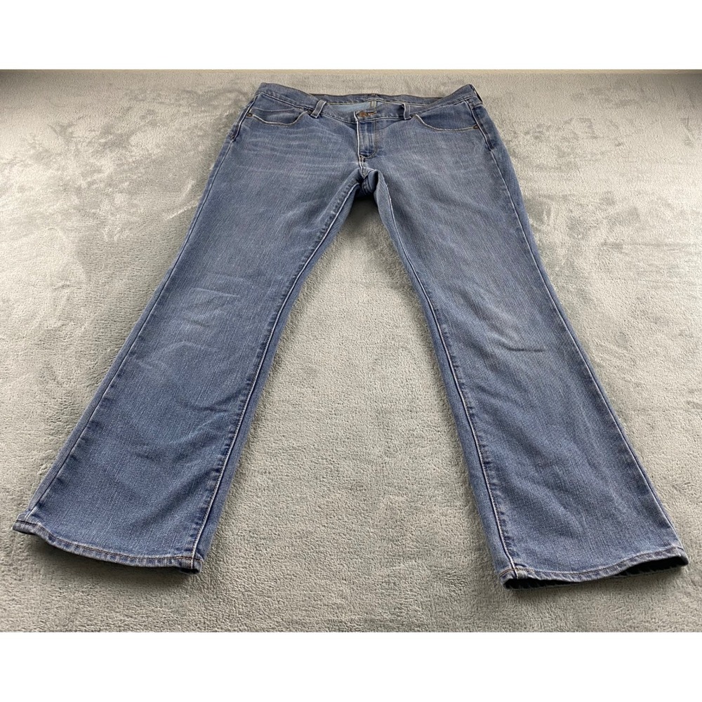 Old Navy The Flirt Bootcut Jeans Womens 14 Short M Wash Blue Mid Rise Stretch